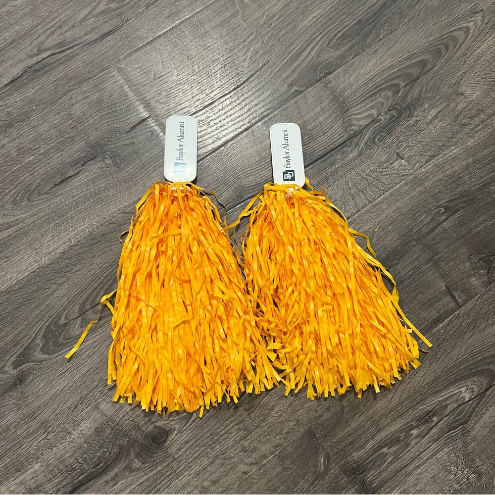 🌸 5/$15 Baylor University (Baylor Alumni) Fan Spirit Pom Poms 15”